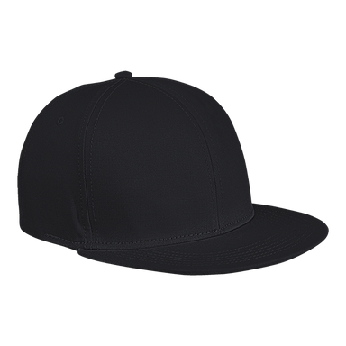 6 Panel Flat Peak Cap Black / STD / Last Buy - Caps