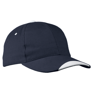 6 Panel Kingsley Cap  Navy/White / STD / Last Buy -