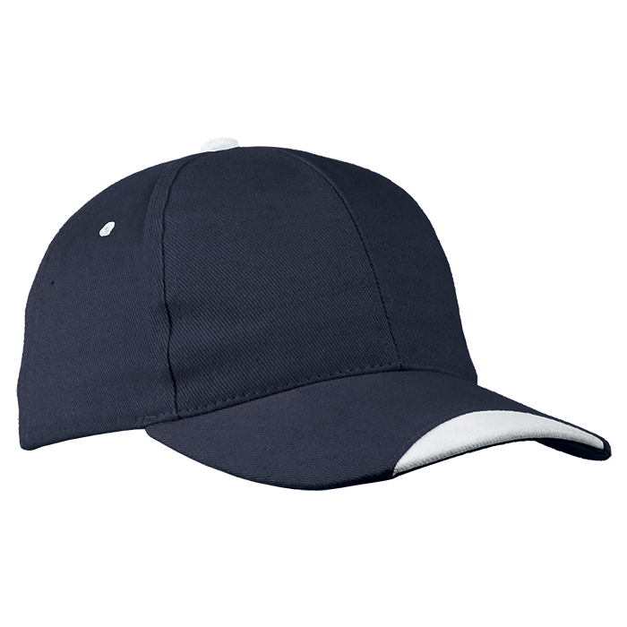 6 Panel Kingsley Cap  Navy/White / STD / Last Buy -