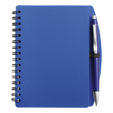 BF5139 - A6 Spiral Notebook and Pen Blue / STD / Regular - Notebooks