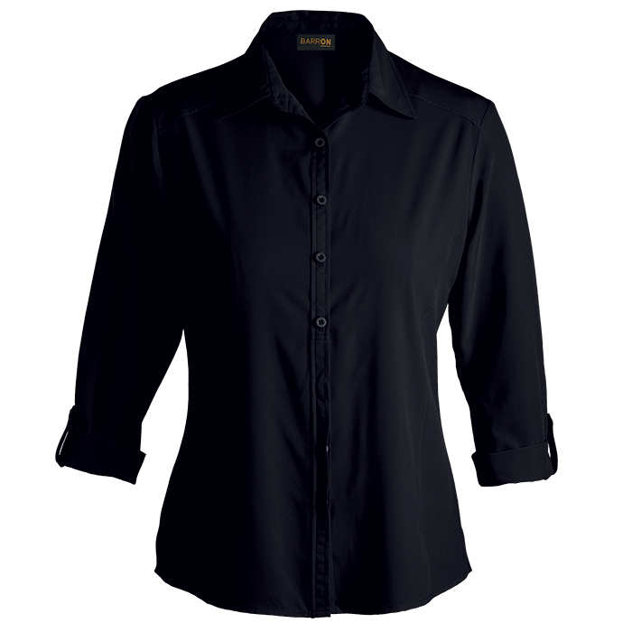 Ladies Geneva Blouse  Black / SML / Regular -