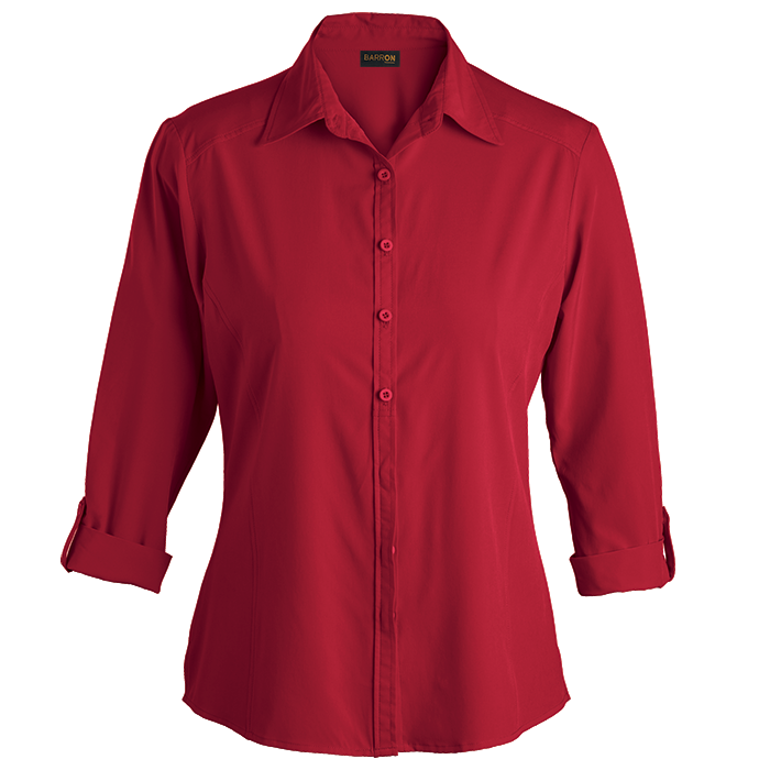 Ladies Geneva Blouse  Red / SML / Regular -