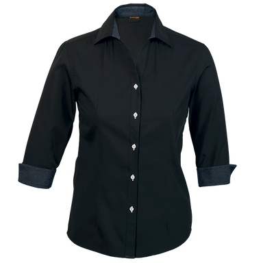 Ladies Saga Blouse Black / SML / Last Buy -