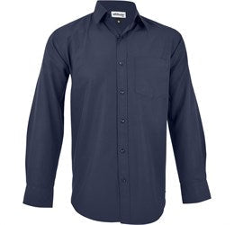 Mens Long Sleeve Catalyst Shirt - White Only-2XL-Navy-N