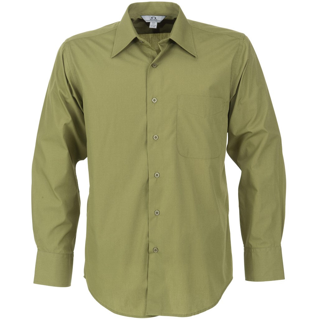 Mens Long Sleeve Metro Shirt - Green L / G