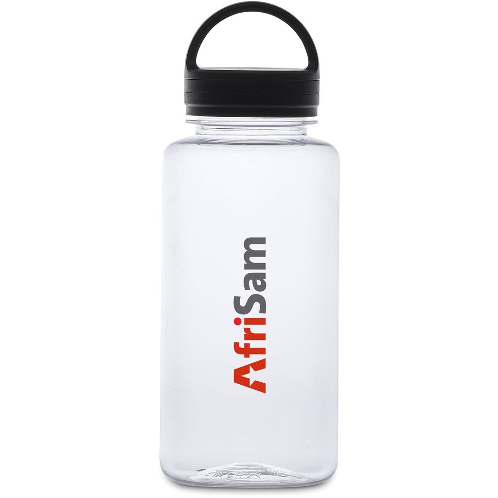 Moreno Recycled PET Water Bottle – 1Litre BLACK - Bottles,Recycled Products,Recycled Drinkware,Drinkware