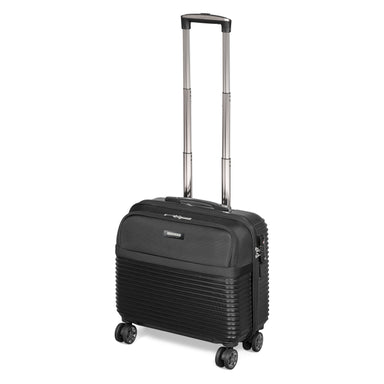 Black cabin case pilot or litigation bag with trolley extended