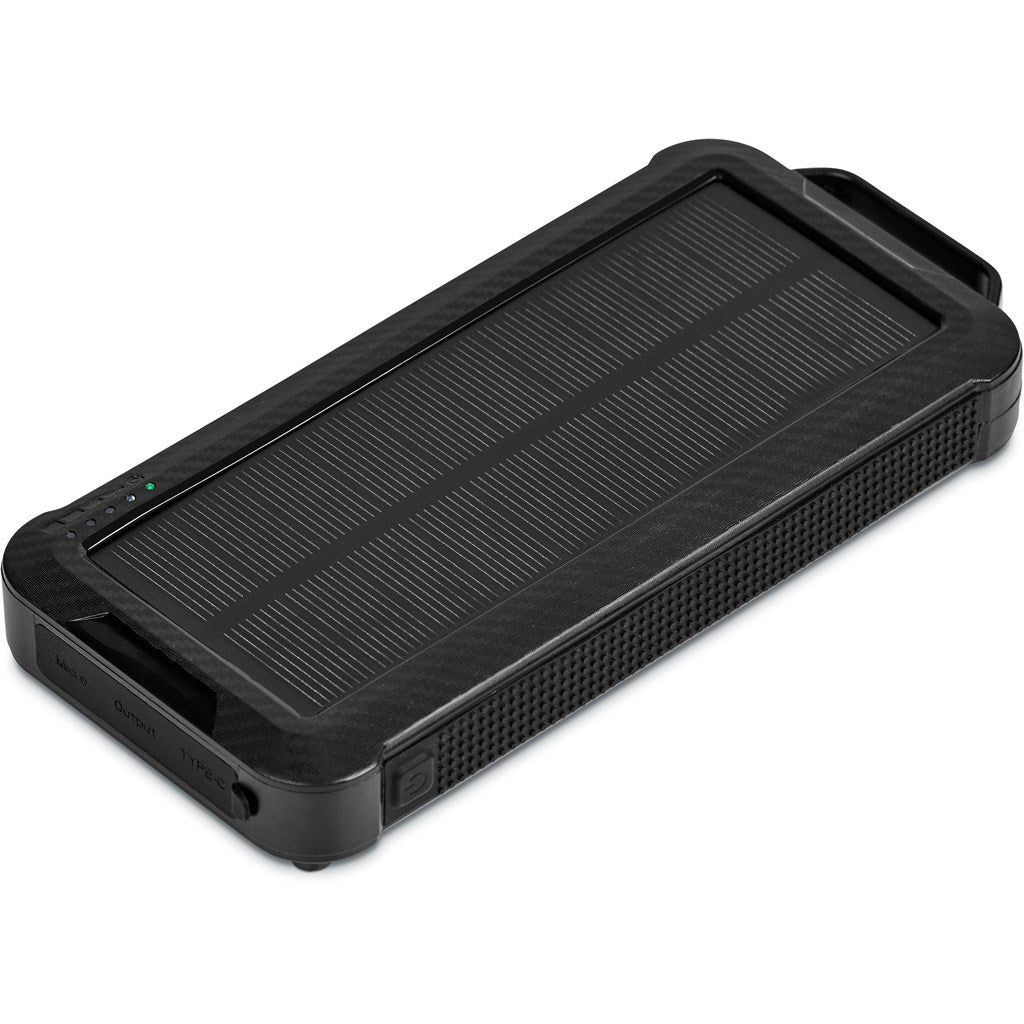 Heaven Wireless Charging Solar Power Bank - 10,000mAh Black / BL - Adapters & Chargers