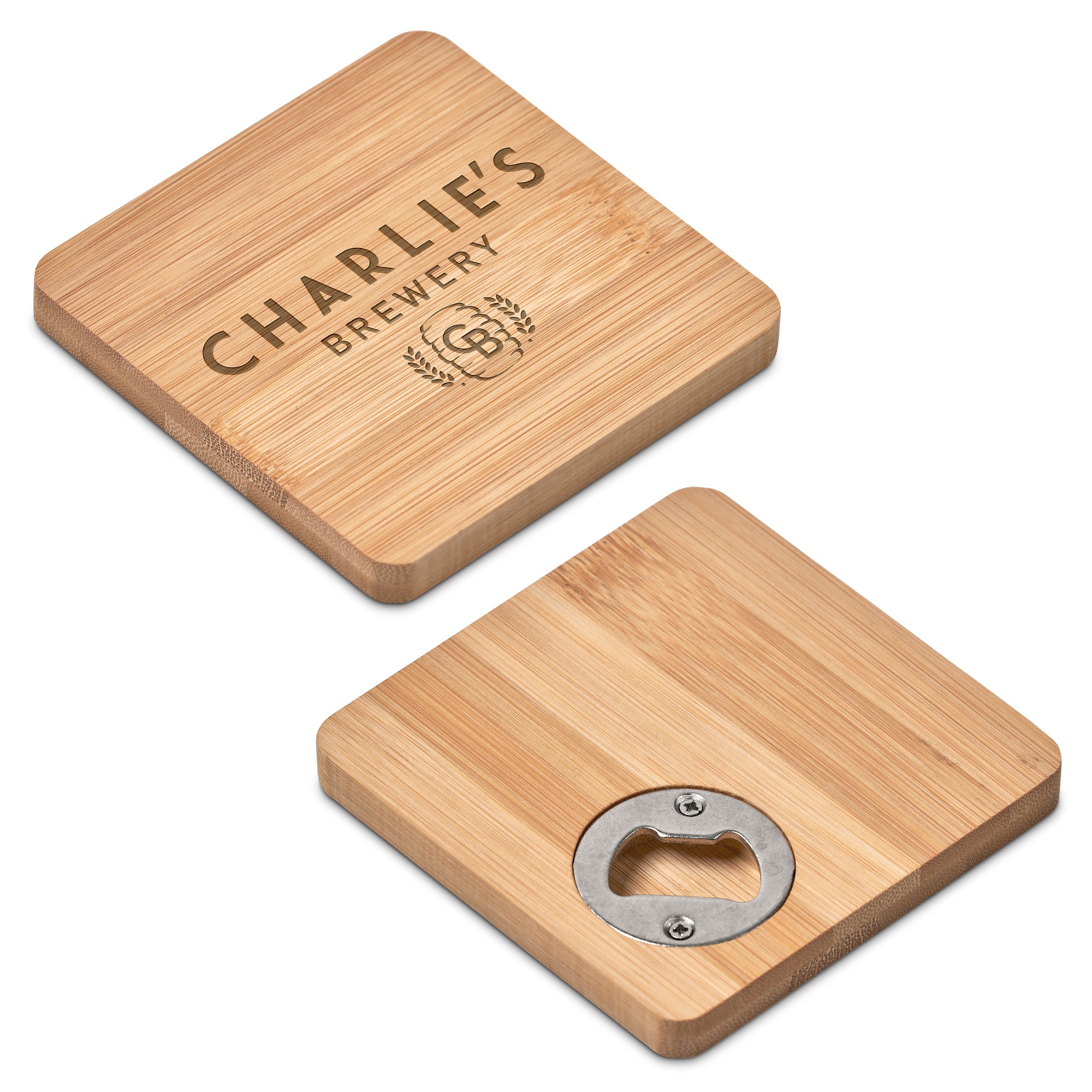 Drifter Bamboo Bottle Opener Coaster Natural / NT