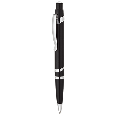 Spiral Metallic Ballpoint Pen Black / STD / Last Buy - Writing Instruments