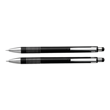 Matching Ballpoint Pen and Clutch Pencil Set in Translucent Black / STD / Last Buy - Writing Instruments