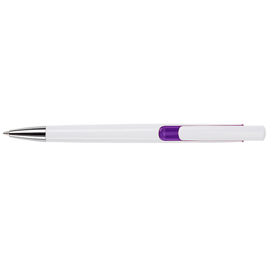 Rectangular Shaped Ballpoint Pen Purple / STD / Last Buy - Writing Instruments