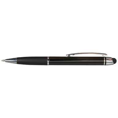 Stylus Ballpoint Pen with Matching Coloured Grip Black / STD / Last Buy - Writing Instruments