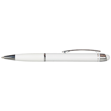 Stylus Ballpoint Pen with Matching Coloured Grip White / STD / Regular - Writing Instruments