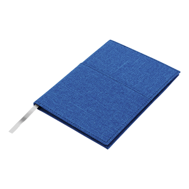 A5 Melange Notebook With Front Pocket Blue / STD / Last Buy - Notebooks