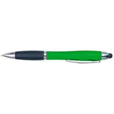 Curved Design Logo Light Up Ballpoint Pen Green / STD / Last Buy - Writing Instruments