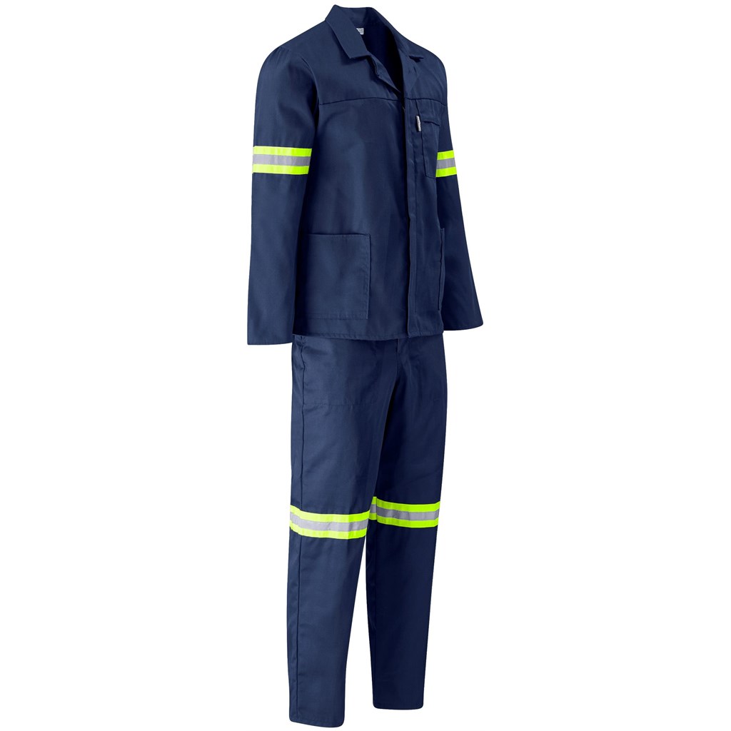 Trade Polycotton Conti Suit - Reflective Arms & Legs - Yellow Tape