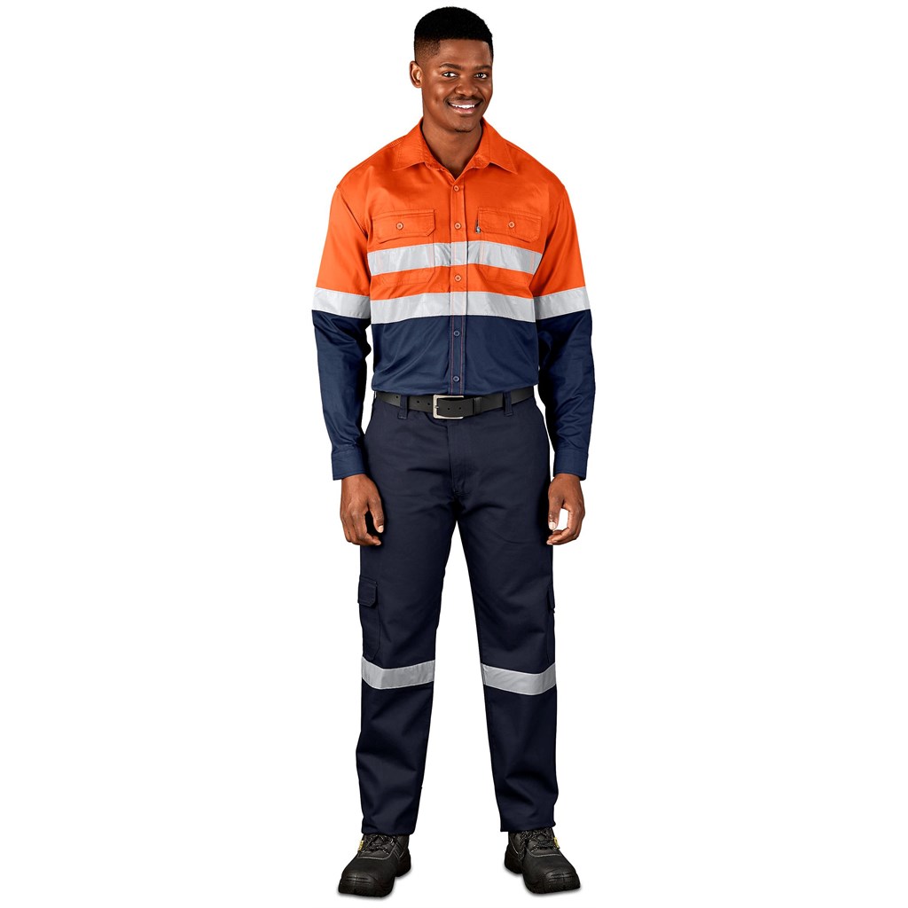 Vented Two-Tone Reflective Work Shirt
