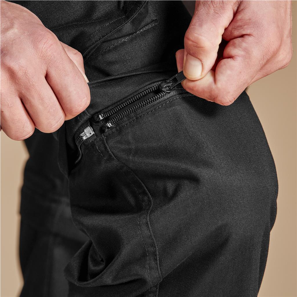 Mens Cargo Zip Off Pants  - Brown