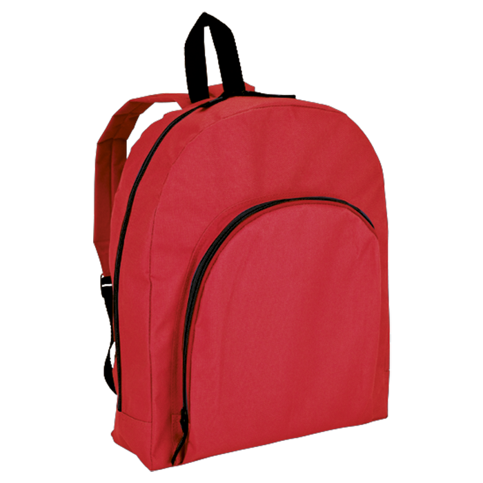 Backpack with Arched Front Pocket 600D