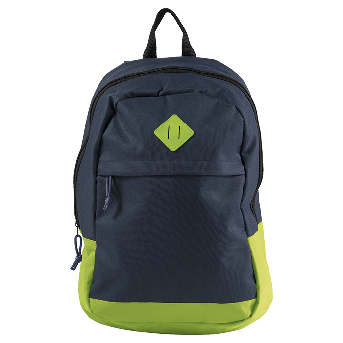 600D Backpack With Zippered Front Pocket