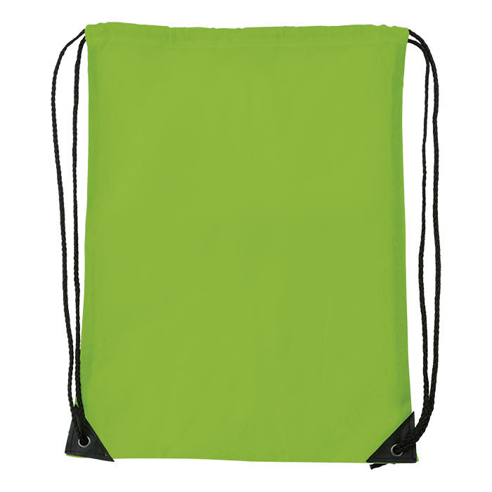 Drawstring Bag With Black Corners