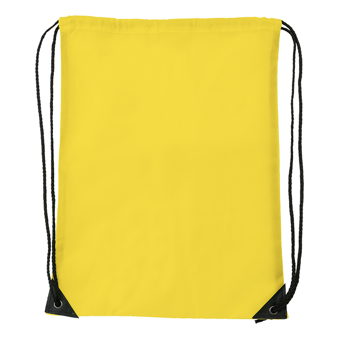 Drawstring Bag With Black Corners