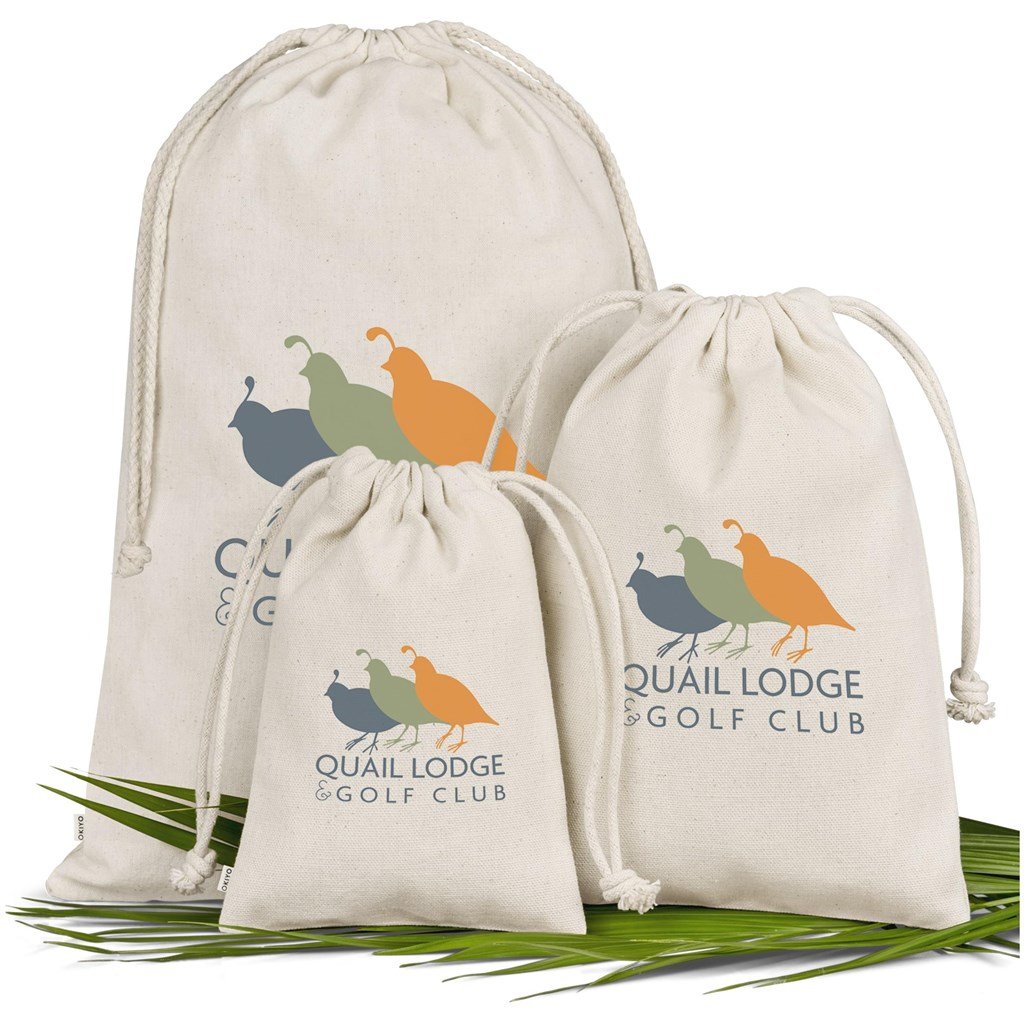 Chikara Midi Cotton Drawstring Pouch