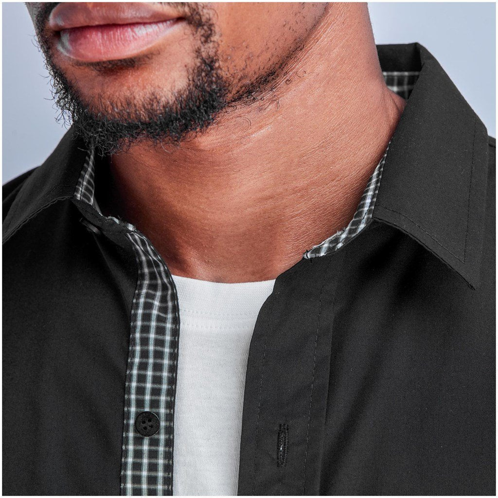 Mens Long Sleeve Warrington Shirt - Navy