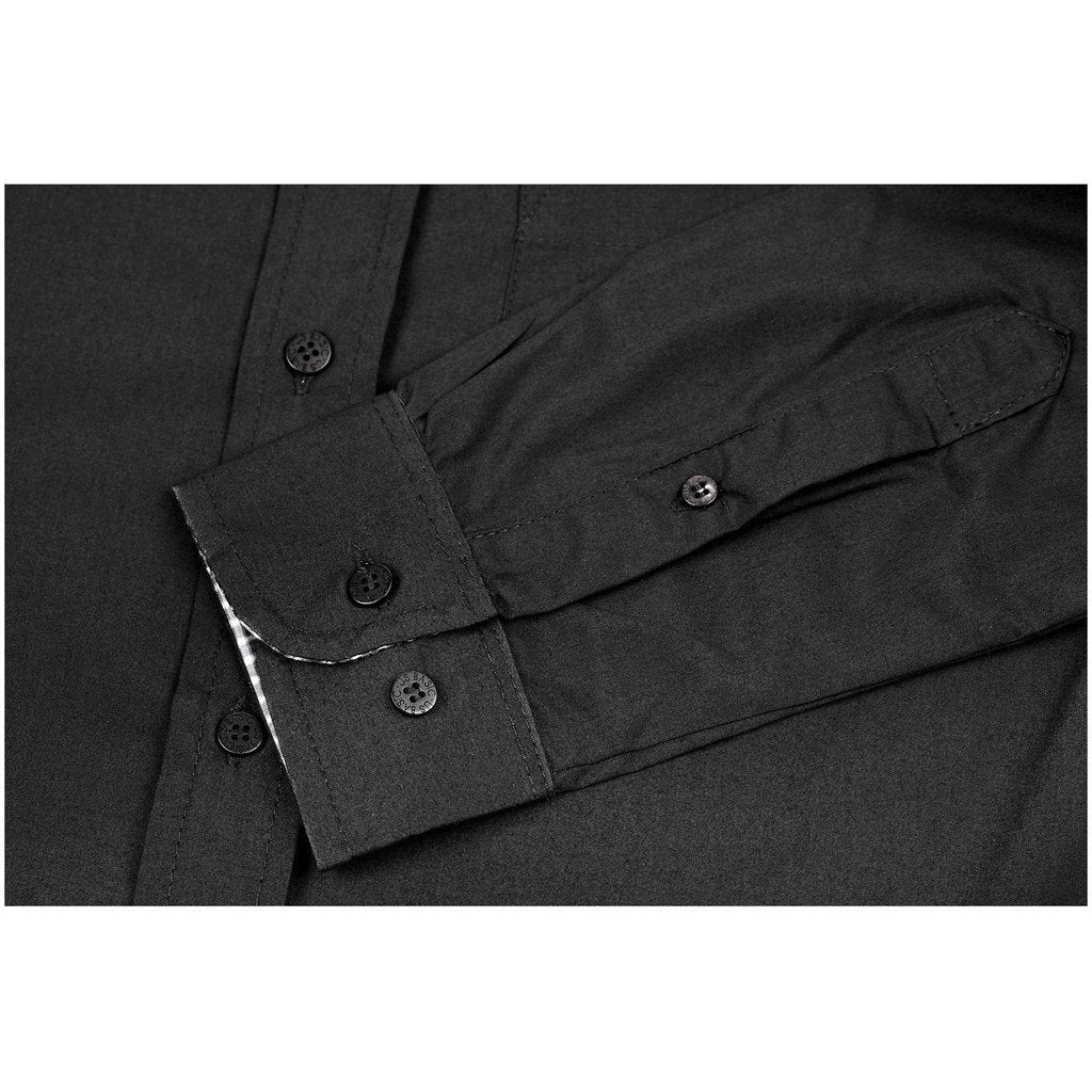 Mens Long Sleeve Warrington Shirt - Navy