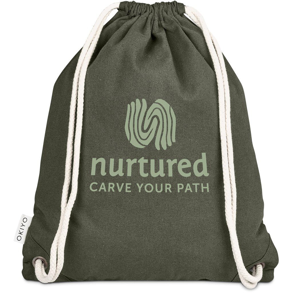 Kinchaku Recycled Canvas Drawstring Bag