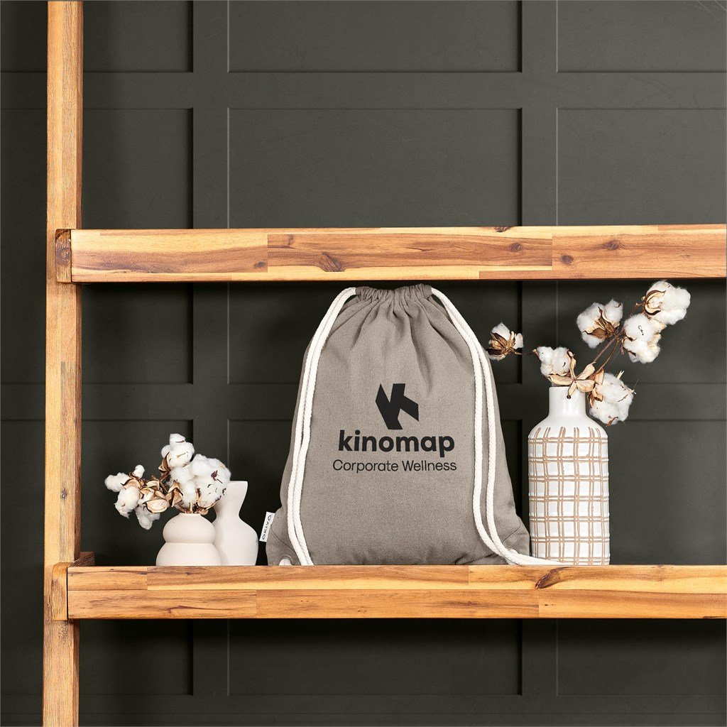 Kinchaku Recycled Canvas Drawstring Bag
