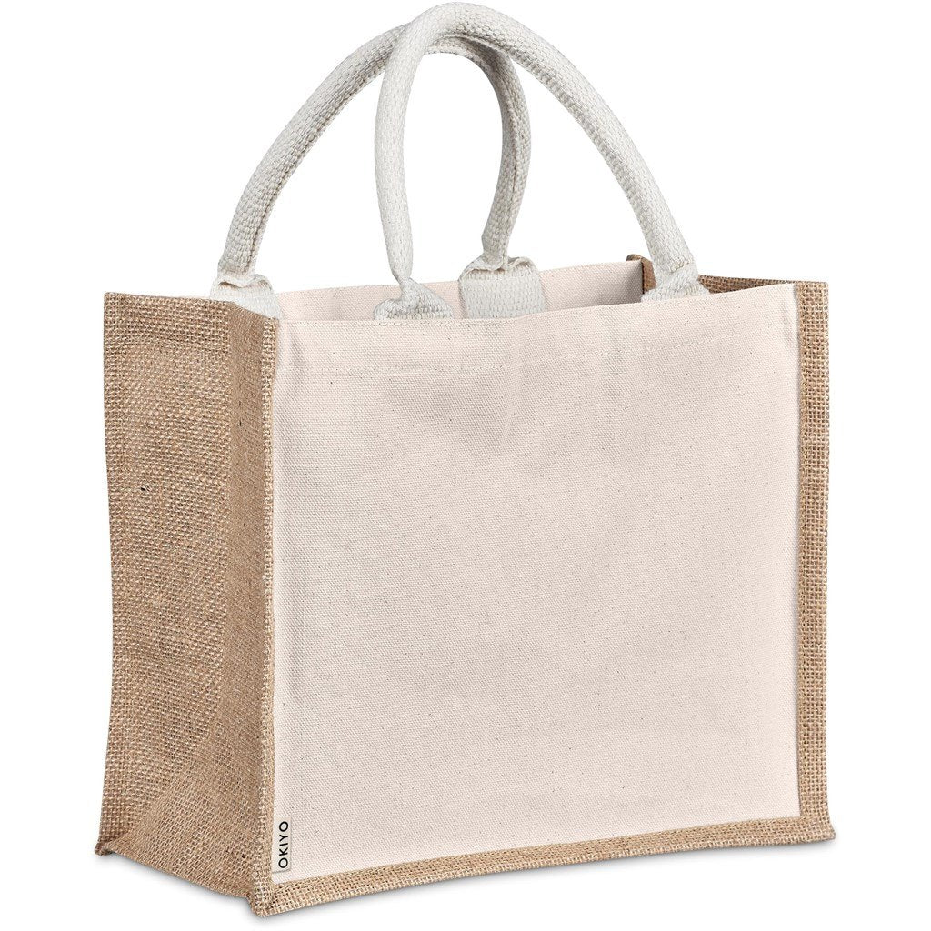 Chinsai Midi Jute & Cotton Tote