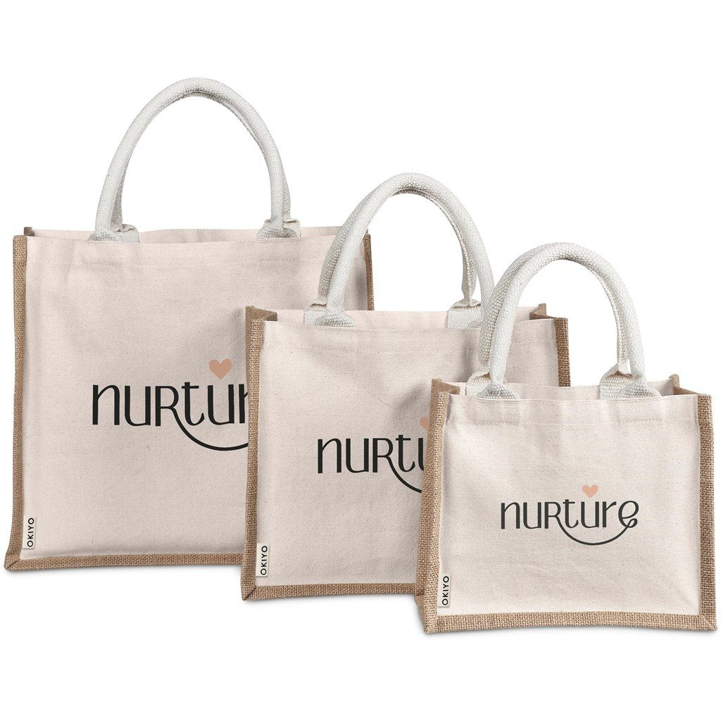 Chinsai Midi Jute & Cotton Tote