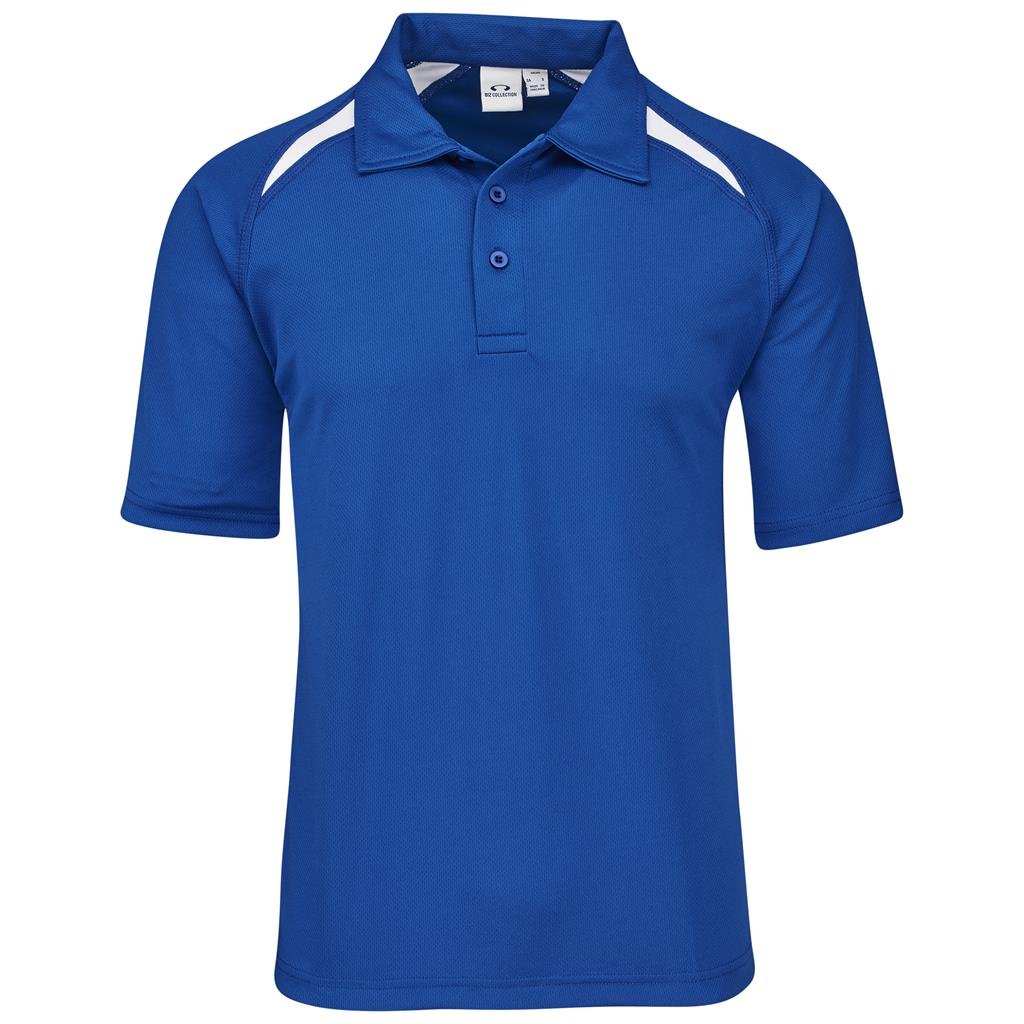 Kids Splice Golf Shirt - Black Red