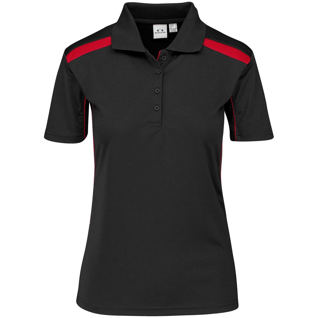 Ladies United Golf Shirt - White Navy