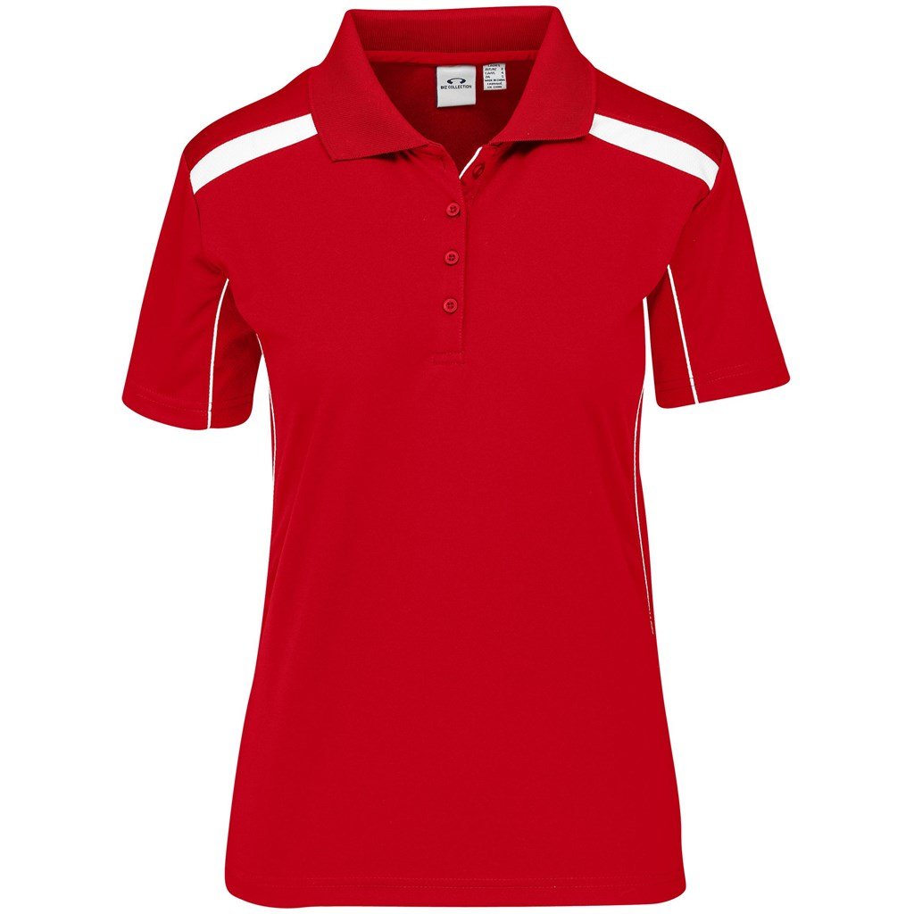 Ladies United Golf Shirt - White Navy