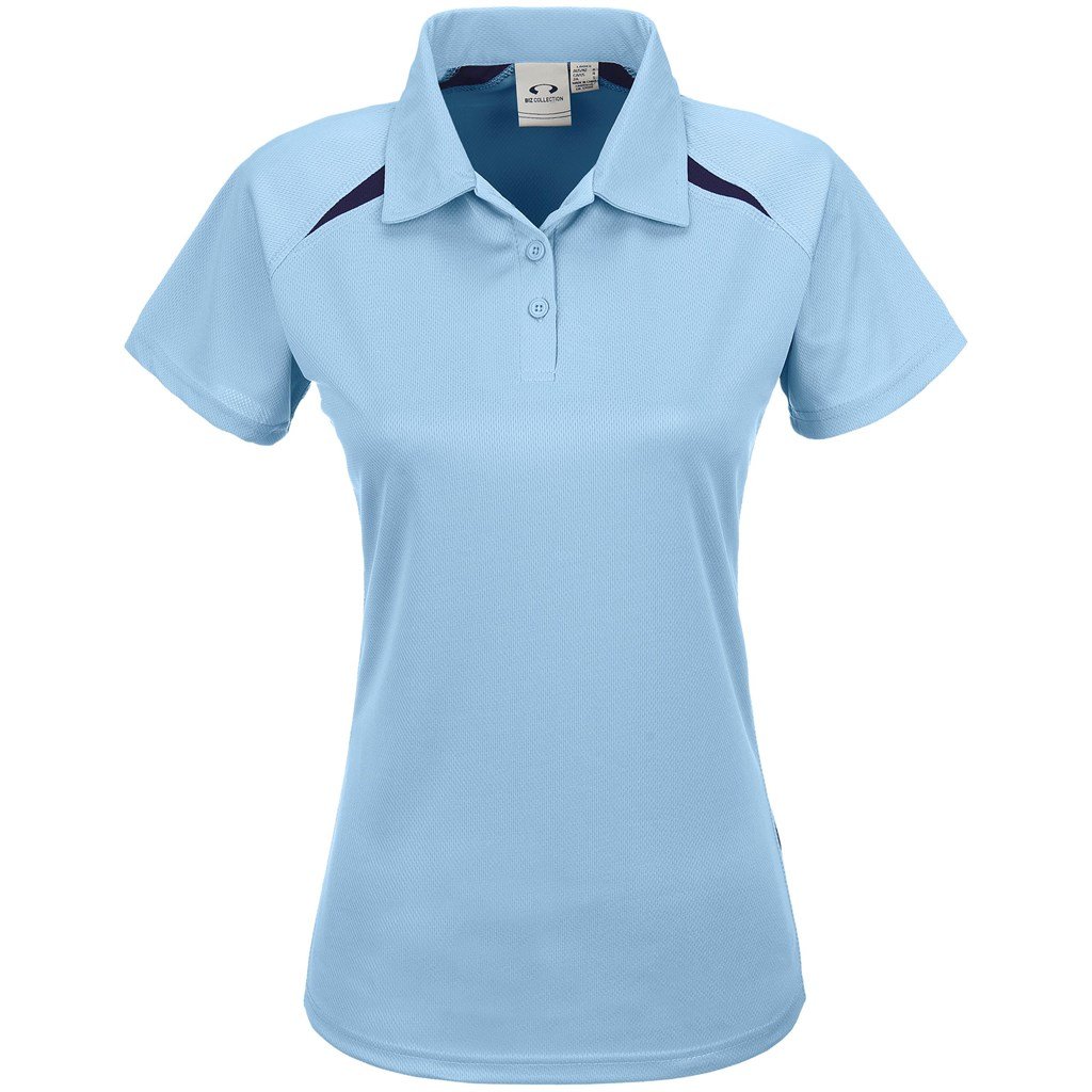 Ladies Splice Golf Shirt - Green Gold