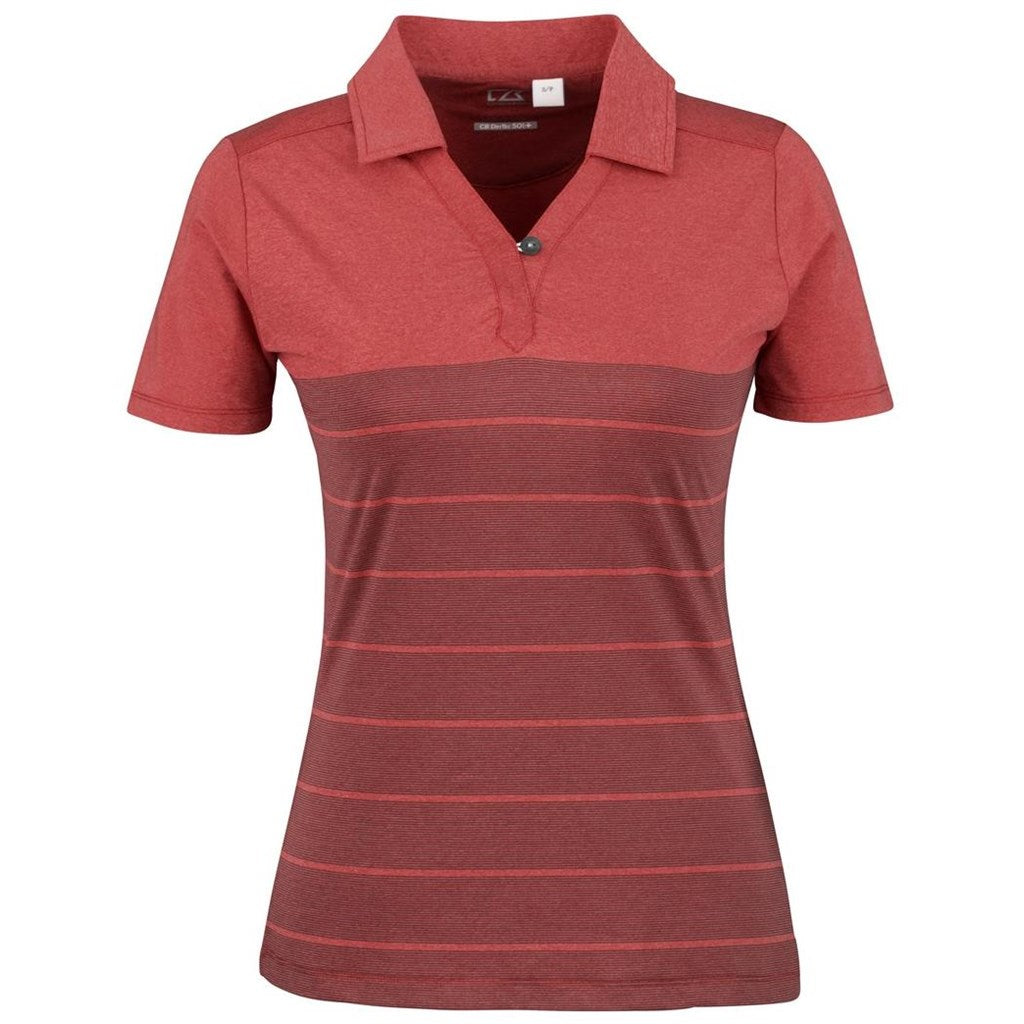 Ladies Streak Golf Shirt  - Red