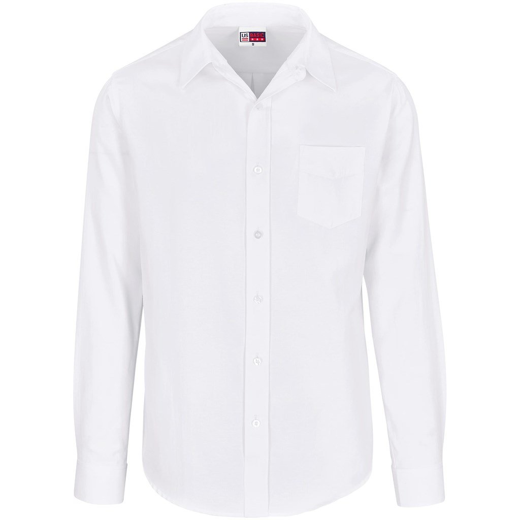 Mens Long Sleeve Oxford Shirt