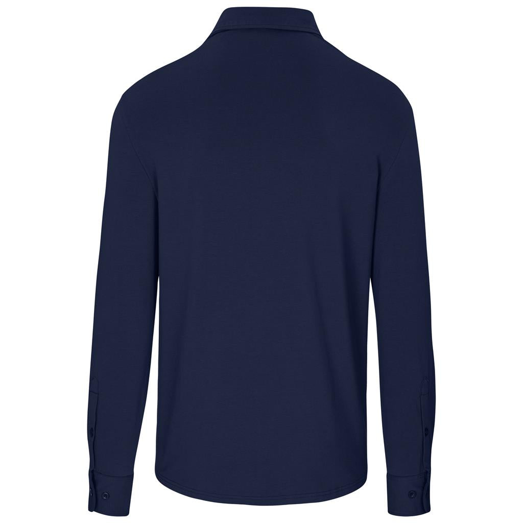 Mens Long Sleeve  Cronus Knitted Shirt