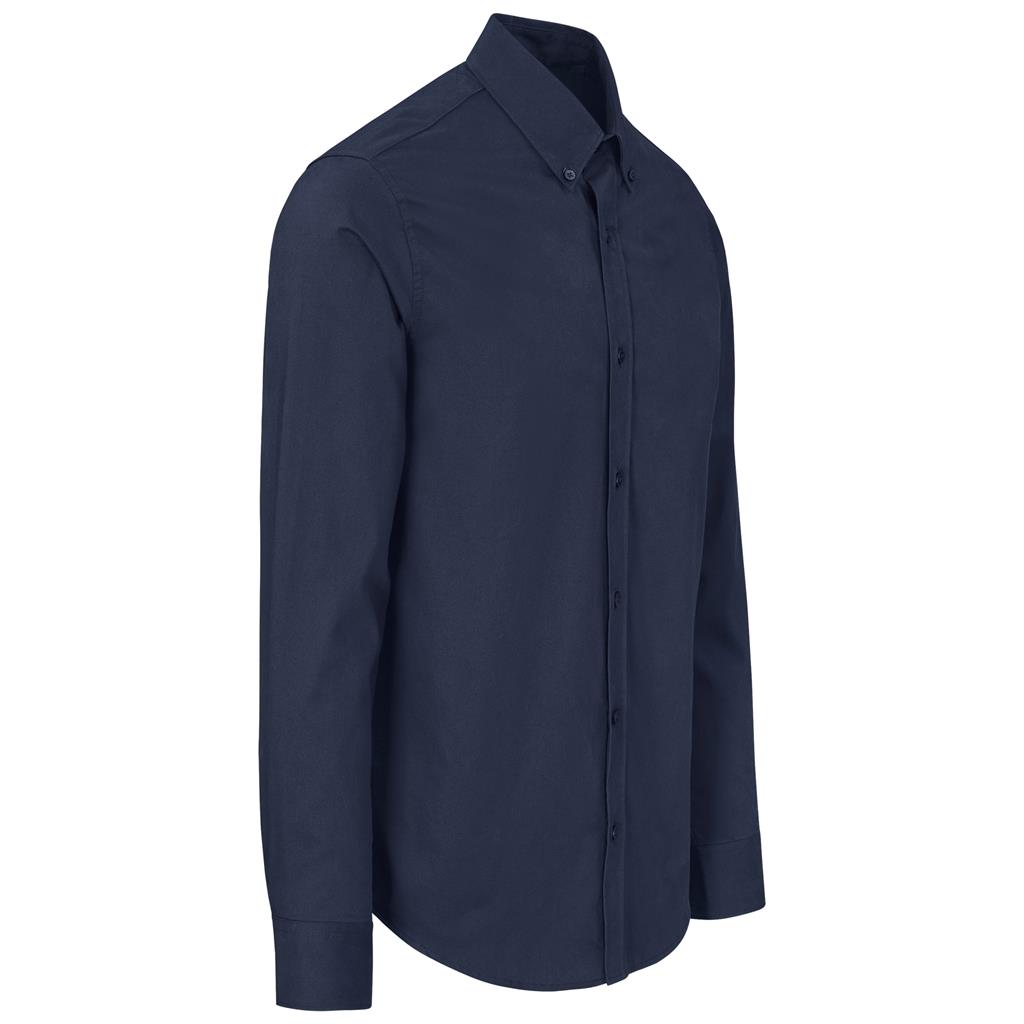 Mens Long Sleeve Cotton Twill Moderna  Shirt