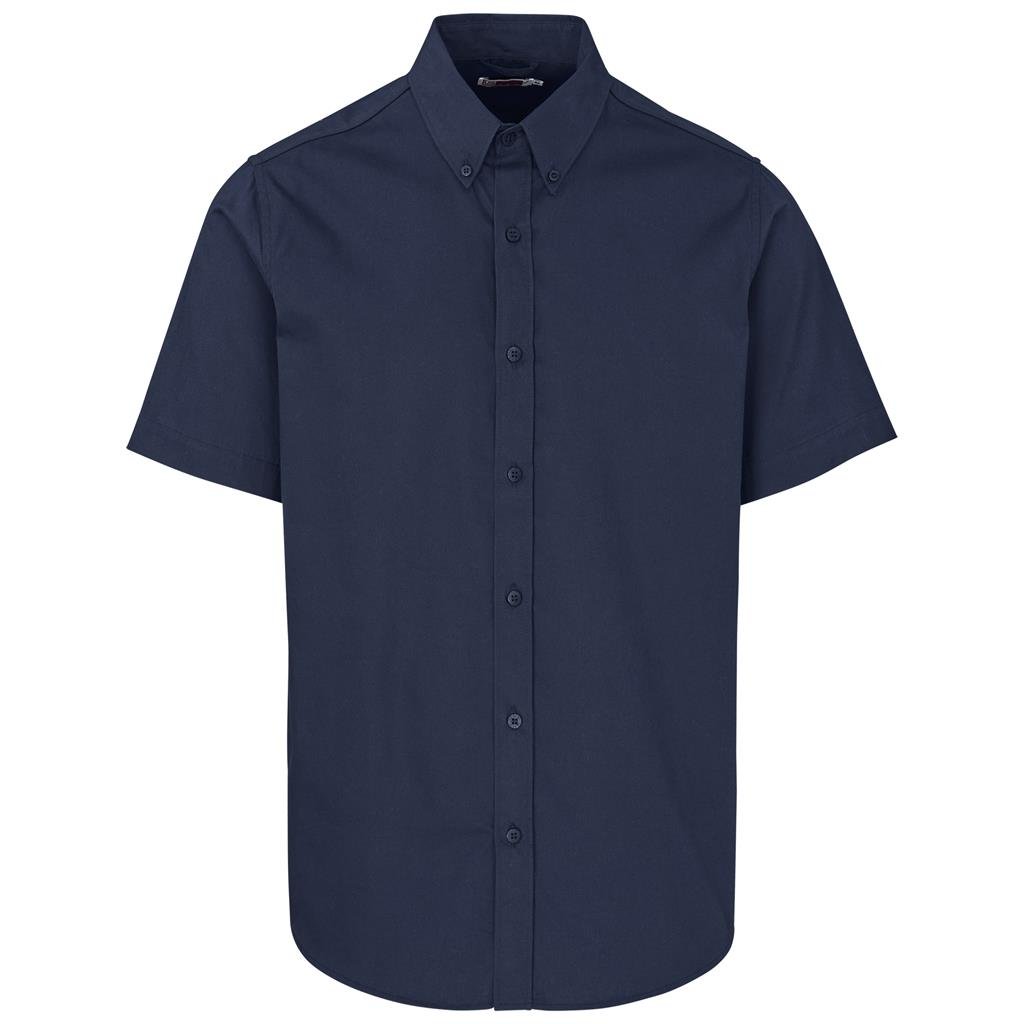 Mens Short Sleeve Cotton Twill Moderna Shirt