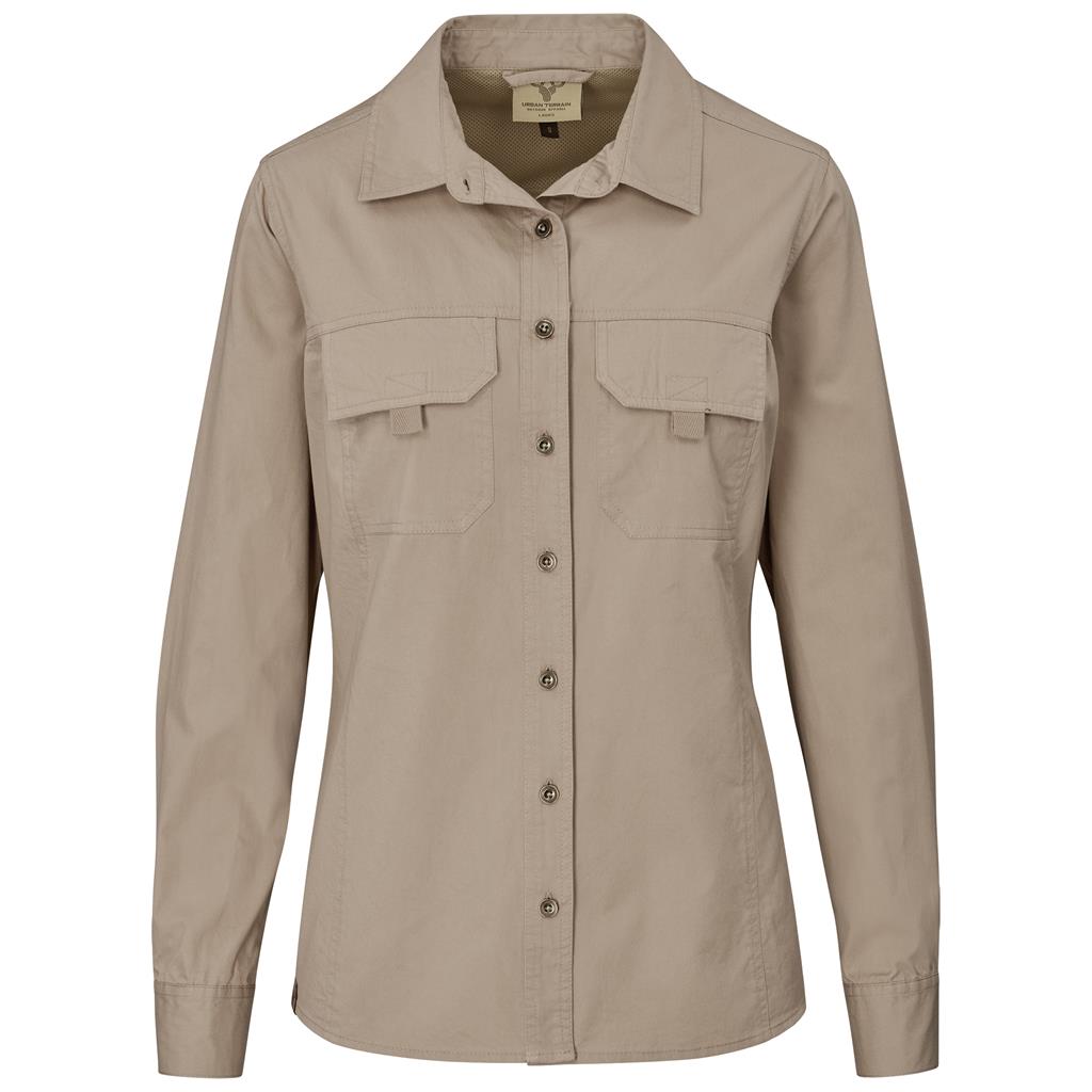 Ladies Long Sleeve Mawenzi Twill Shirt
