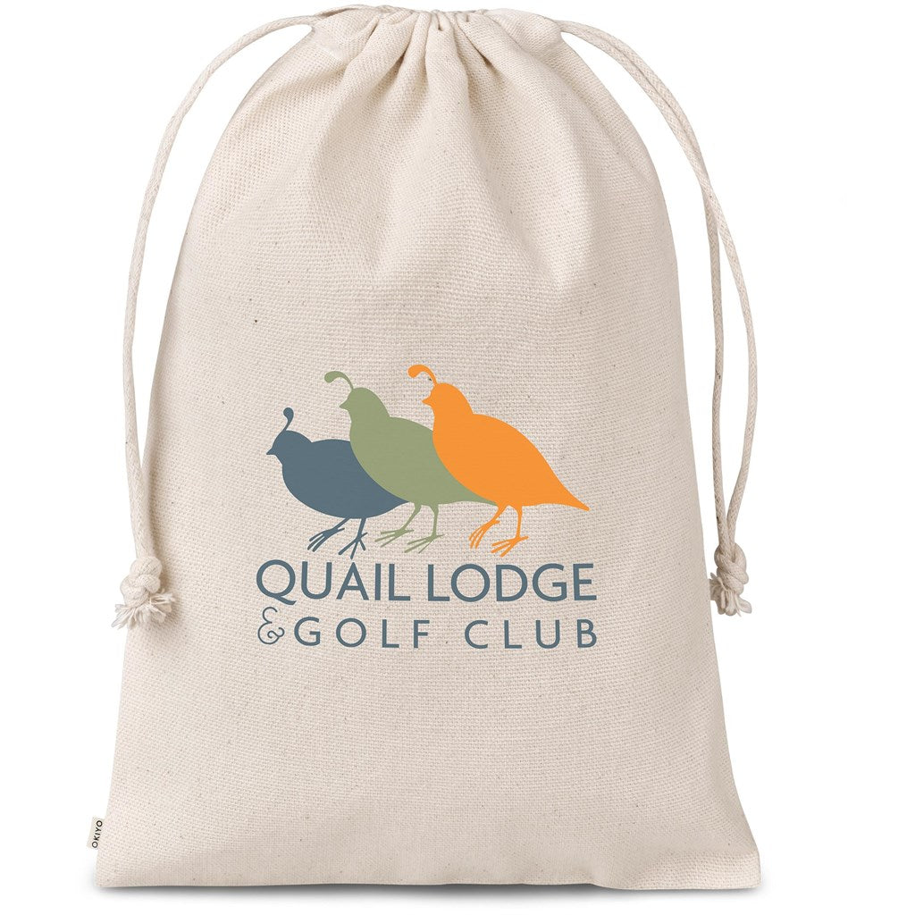 Chikara Maxi Cotton Drawstring Pouch