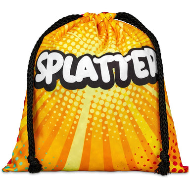 Pre-Production Sample Indian Midi Polyester Drawstring Pouch BLACK - Custom Bags and Backpacks