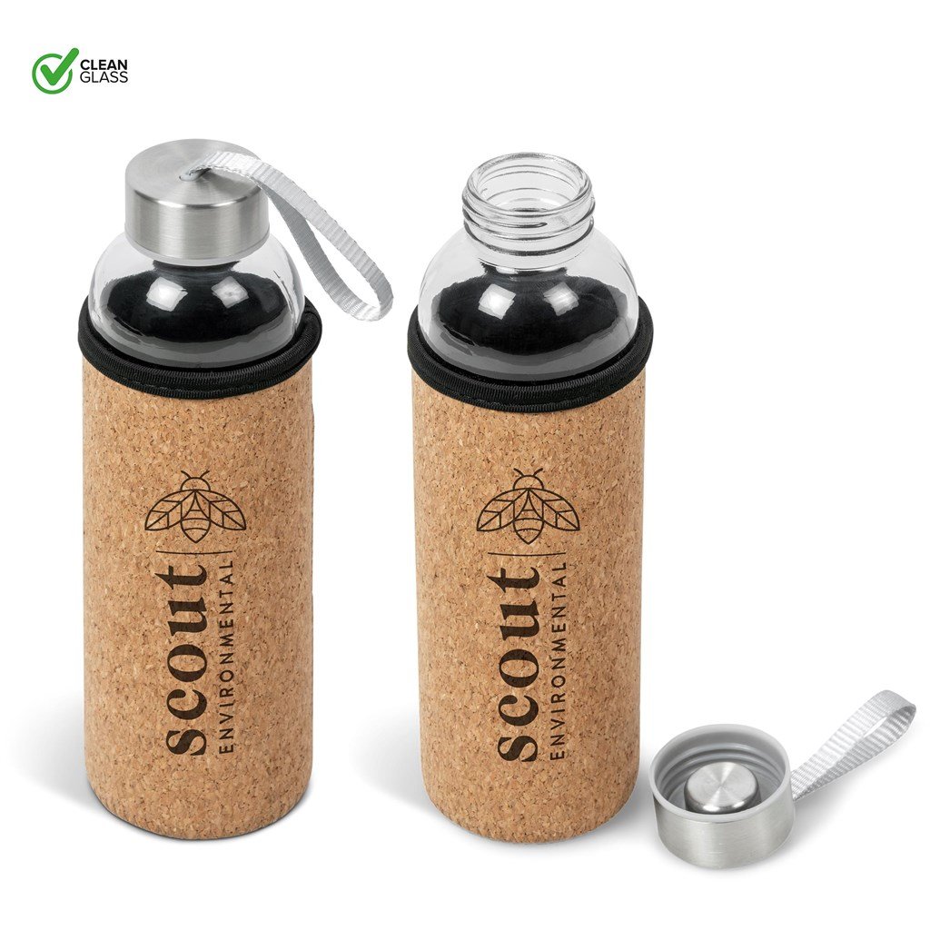 Kork  Glass Water Bottle - 500ml