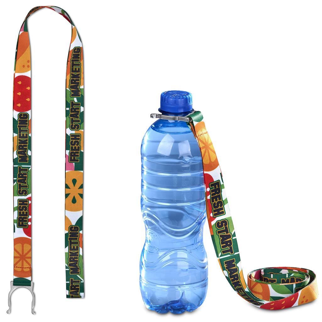 Aqua Crossbody Bottle Lanyard