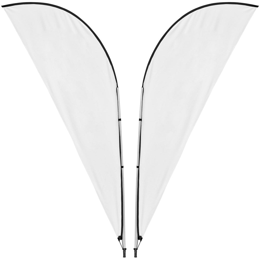 3M Sublimated Sharkfin Double-Sided Flying Banner - 1 complete unit