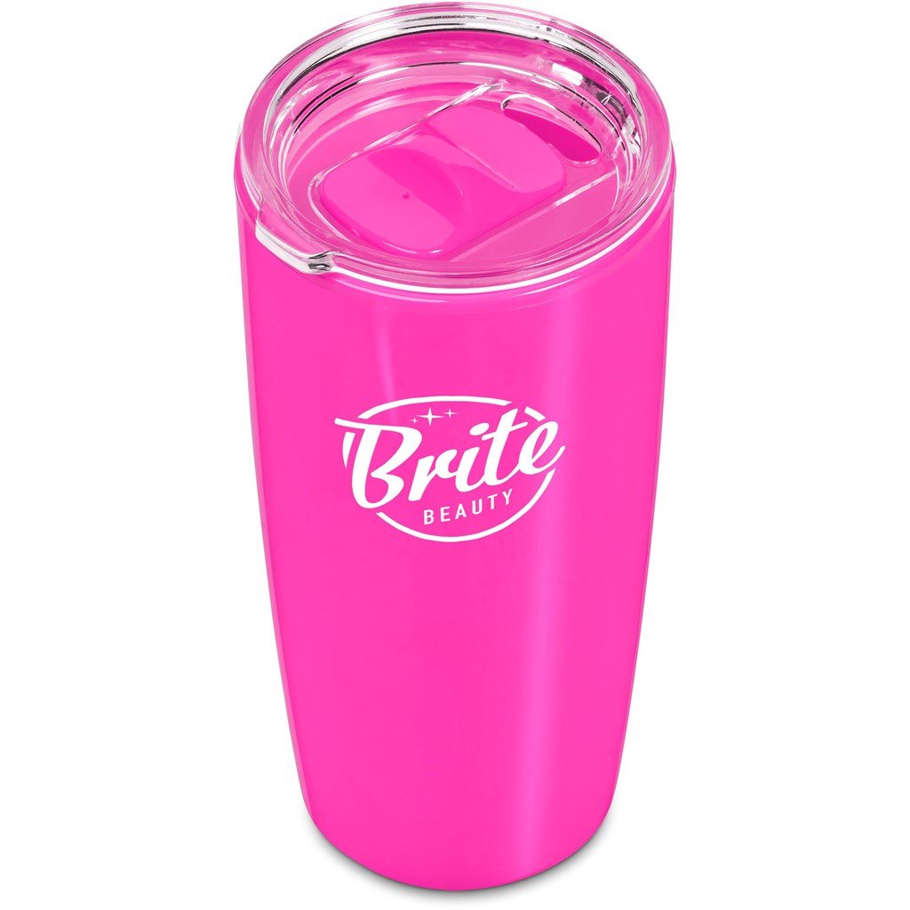 Daytona Plastic 2-in-1 Double-Wall Tumbler & Straw - 600ml